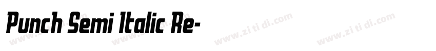 Punch Semi Italic Re字体转换